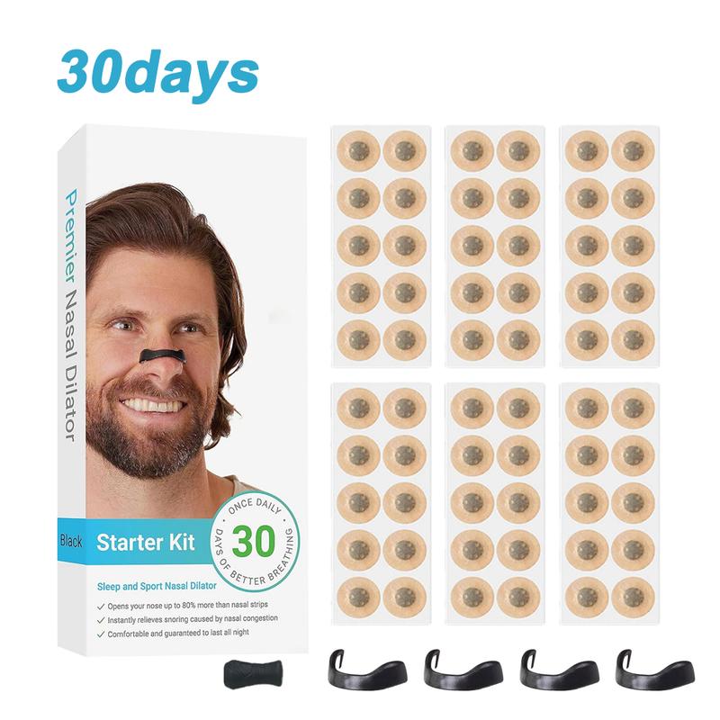 30Pcs Magnetic Nasal strips , Breathing RefillTabs Pack -Boost Oxygen, lmprove Sleep QualitySnoring Solution-Sweat Resistant, Skin SafeNasal Strips-Extra Strength Snore Stopper