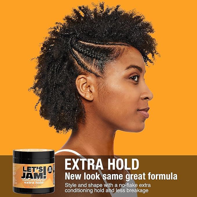 Soft Sheen Shining and Conditioning Hair Gel by Dark and Lovely, Styling Gel Great for Braiding, Twisting & Smooth Edges, Haircare Frizz Smoothing