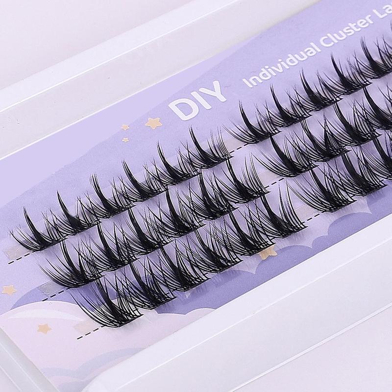 Individual Cluster Lashes, 36pcs box Natural Look Eyelash Extensions, Self Grafting Curl Eyelashes, False Eyelashes for Women and Girls Eye Makeup Enhancement