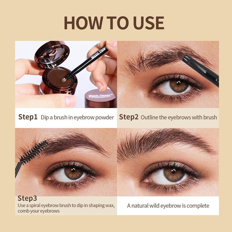 Eye Makeup Set, Transparent Eyebrow Wax with Eyebrow Brush, Waterproof Eyeliner & Long-lasting Eyebrow Cream, Eye Makeup Tool for Women