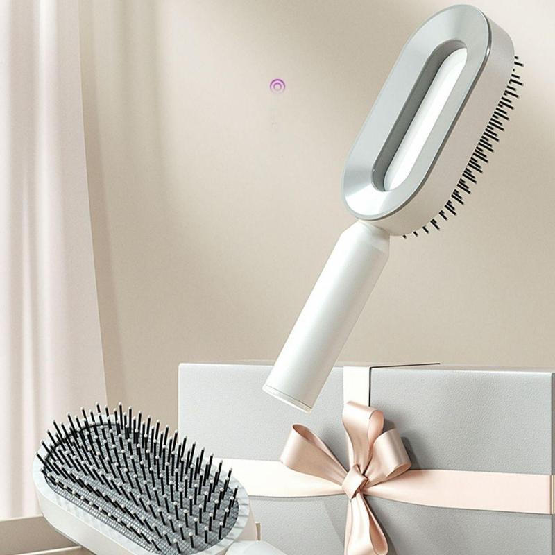 Cushion Hairbrush for Women - Anti-Hair Loss Massage Comb for Long Hair, Home Use & Styling