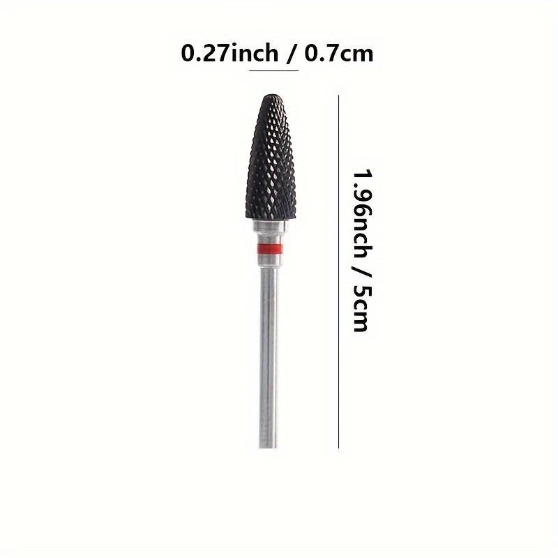 Nail Drill Bit, 5 Counts set Professional Corn Ceramic Nail File for DIY Nail Art, Manicure & Pedicure Tools for Home & Salon Use