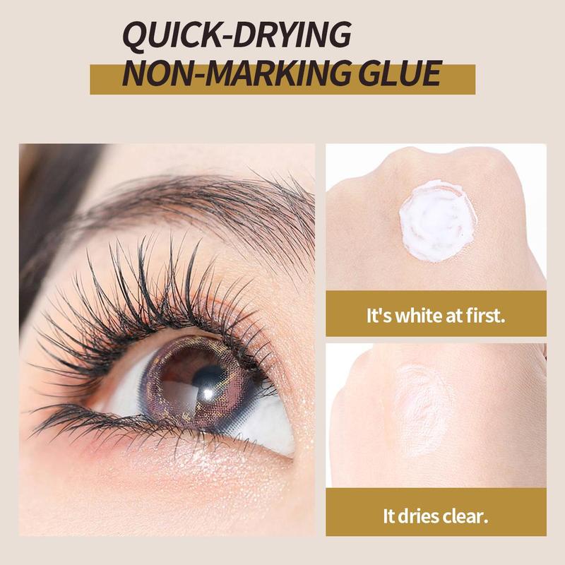 Double-ended 2 In 1 Eyelash Glue, Long Lasting Eyelash Glue, Professional Makeup Tools For Women