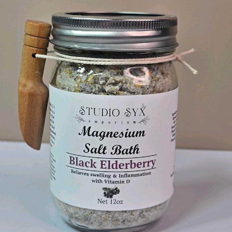 Magnesium Salt Bath - Eucalyptus, Black Elderberry, Lemongrass, Coconut Rose