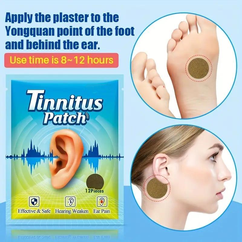 Tinnitus Earache Dizzy Herbal Patches, 24pcs Tinnitus Plaster, Earache Relief Patches, Sports & Outdoor Accessories