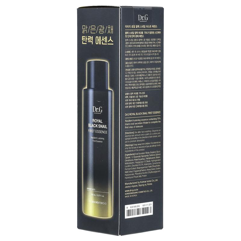 Dr. G Royal Black Snail First Essence, 5.57 fl oz (165 ml)