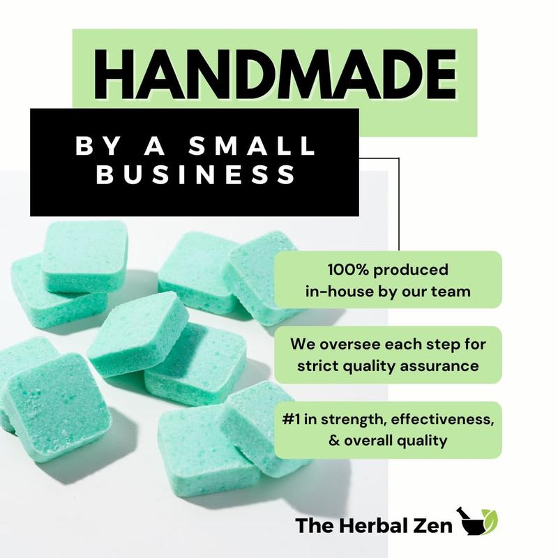 The Herbal Zen - Stress Fighter Shower Steamers with Essential Oils, Made in USA - Citrus and Floral Aroma - Comfort, Body Care