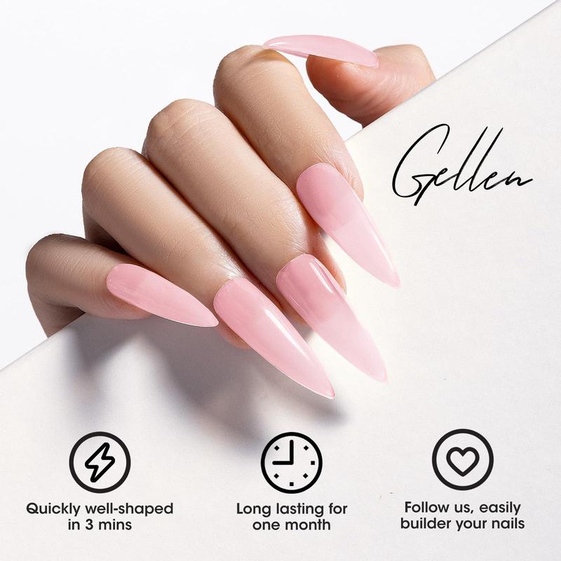 Builder Gel Kit - Nail Extension Gel Nude Pinks White Light Orange Builder Nail Gel Kit 4 Colors Hard Nail Gel Builder 15ml