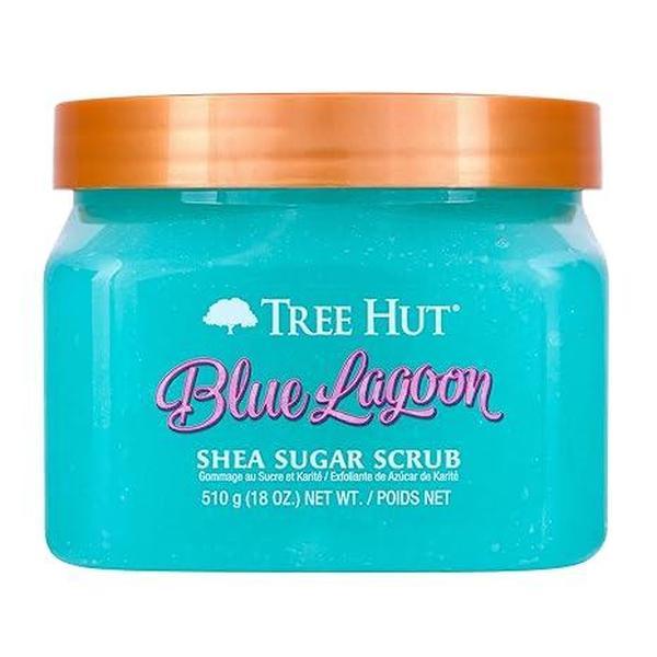 Tree Hut Blue Lagoon Shea Sugar Scrub | Exfoliating Body Scrub Removes Dead, Dry Skin for a Soft & Hydrated Feel | Nourishing Essential Body Care | 18 fl oz.