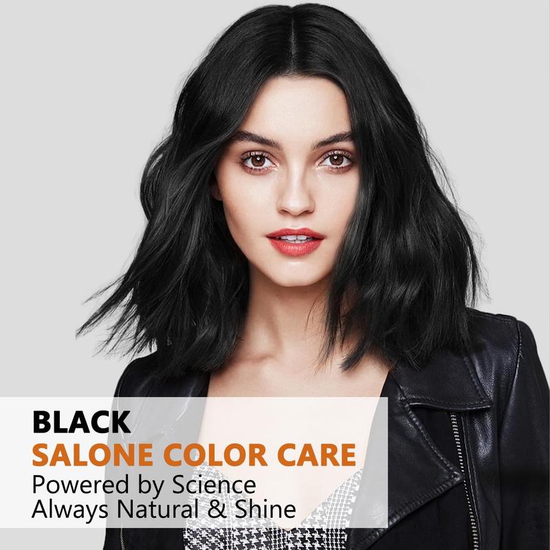 Black Hair Color Shampoo 3 in 1 for Gray Coverage,  Herbal Ingredients for Women Men, Instant Hair Dye  Shampoo , Haircare