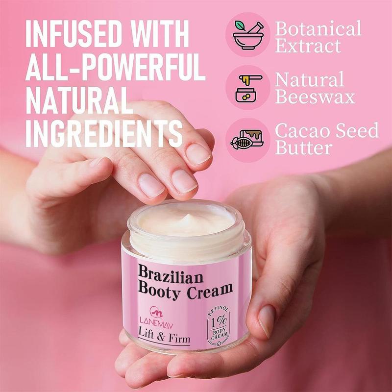 Inner Thigh Firming Cream, Hydrating & Nourishing Body Lotion, Vitamin E & Collagen, for Thighs, Buttocks, Abdomen, Arms, All Skin Tones, Unscented, Low Allergenic