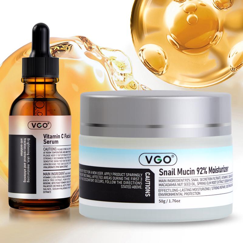 VGO Essence Face Cream Moisturizing and Repairing Set Skincare Moisturizer-Live Cleanser Facial Moisturizer Daily Face Gel Cream for Dry Sensitive  Cleanser Moisturizing Skin careFiltrate  Face Gel Serum for Dull Face Moisturizer  Repair Comfort