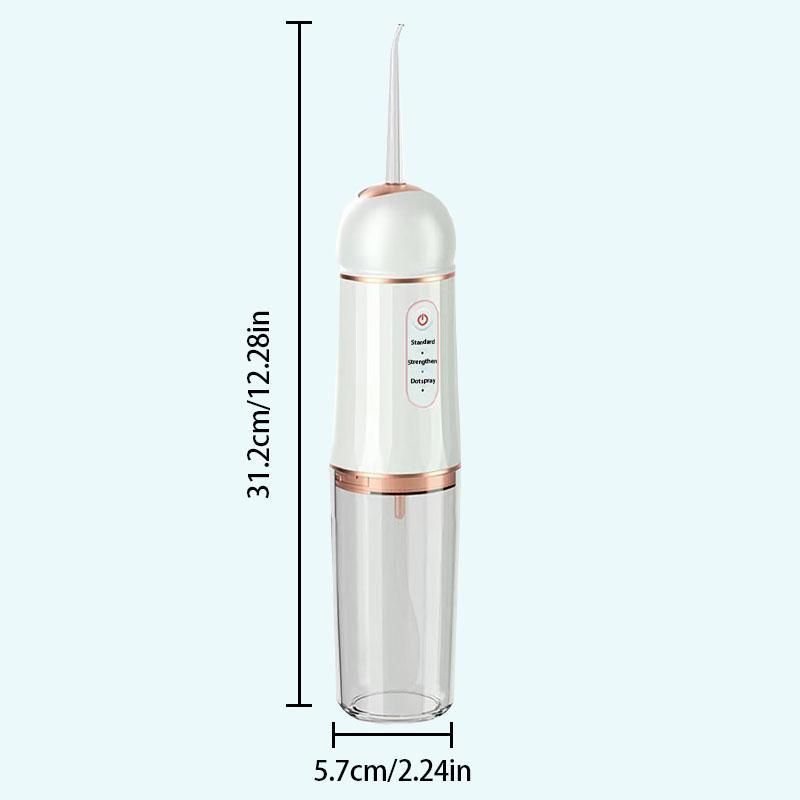 Electric Oral Irrigator, 1 Box Portable Rechargeable Oral Irrigator & Accessories, Oral Care Tool for Home & Travel