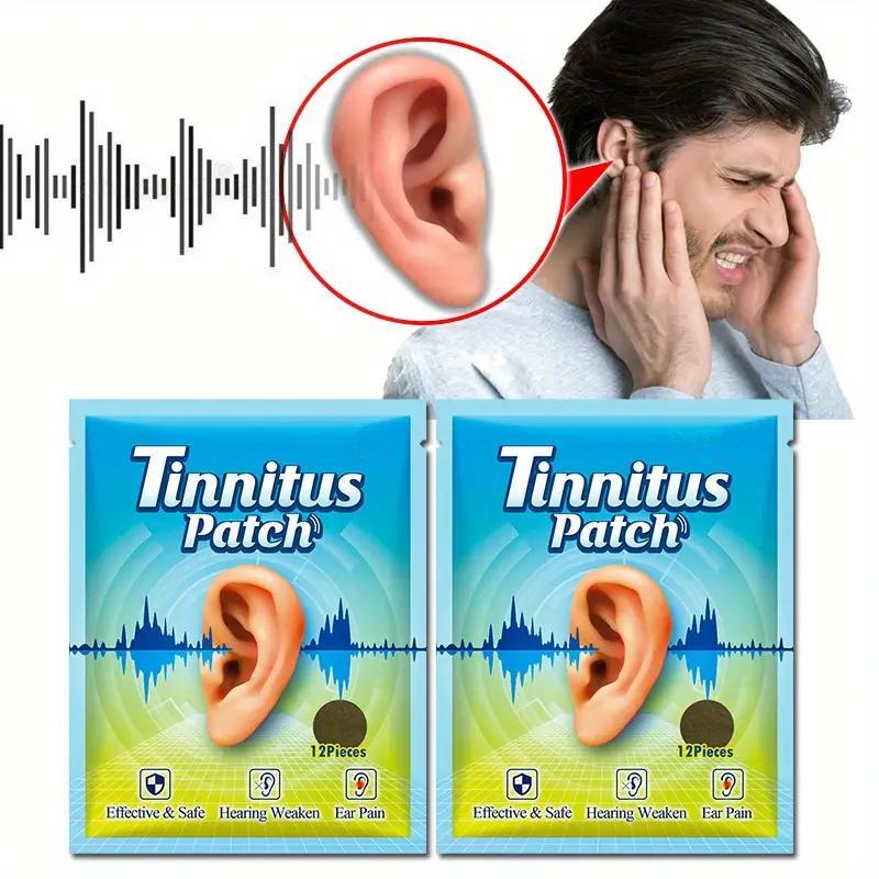 Tinnitus Earache Dizzy Herbal Patches, 24pcs Tinnitus Plaster, Earache Relief Patches, Sports & Outdoor Accessories