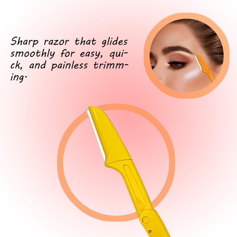 Foldable Eyebrow Trimmer for Women - Safe and Easy to Use - Suitable for Newbies - Folding Eyebrow Cutter - Eyebrow Shaping Cutter