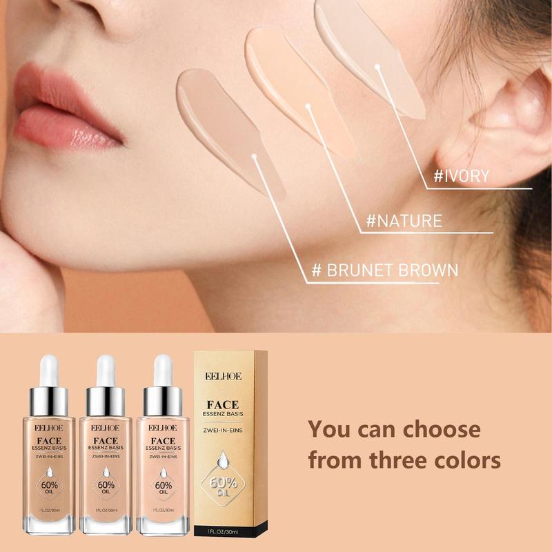 Nourishing Face Concealer Foundation, Lightweight Liquid Foundation, Moisturizing Full Coverage Makeup Cream for Women & Girls