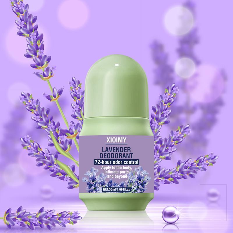 50ml Lavender Roll on Deodorant, Long Lasting Fragrance Deodorant, Moisturizing Skin Care Deodorant, Body Care Product for Women & Men