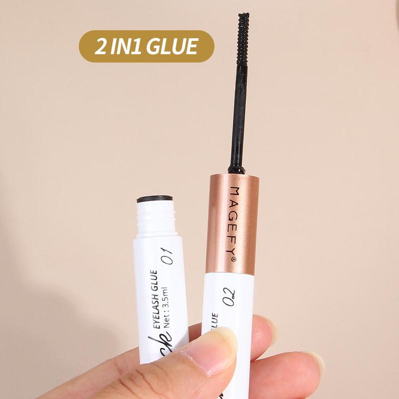 Double-ended 2 In 1 Eyelash Glue, Long Lasting Eyelash Glue, Professional Makeup Tools For Women