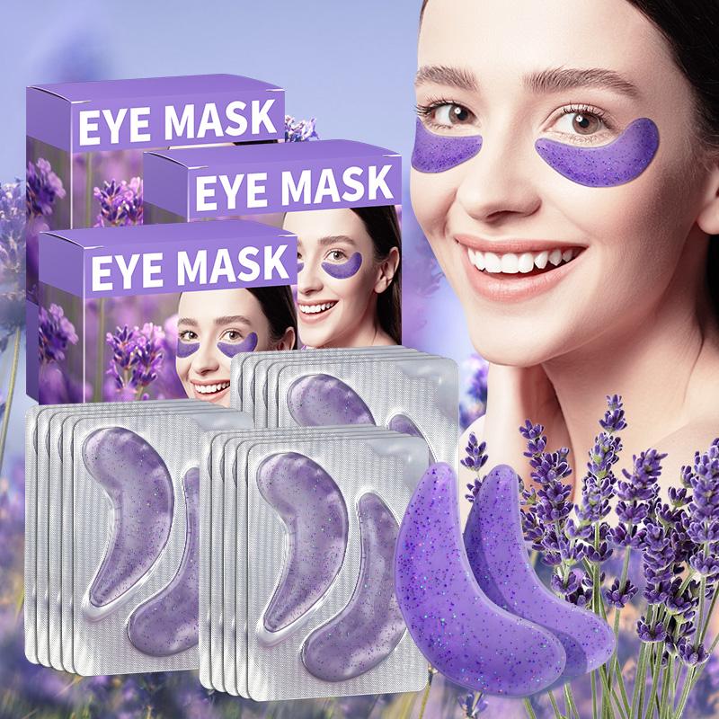 3 boxes, ILISYA Lavender Crescent eye mask, firm skin, moisturize eyes, improve eye lines, suitable for daily eye care products Skin Care