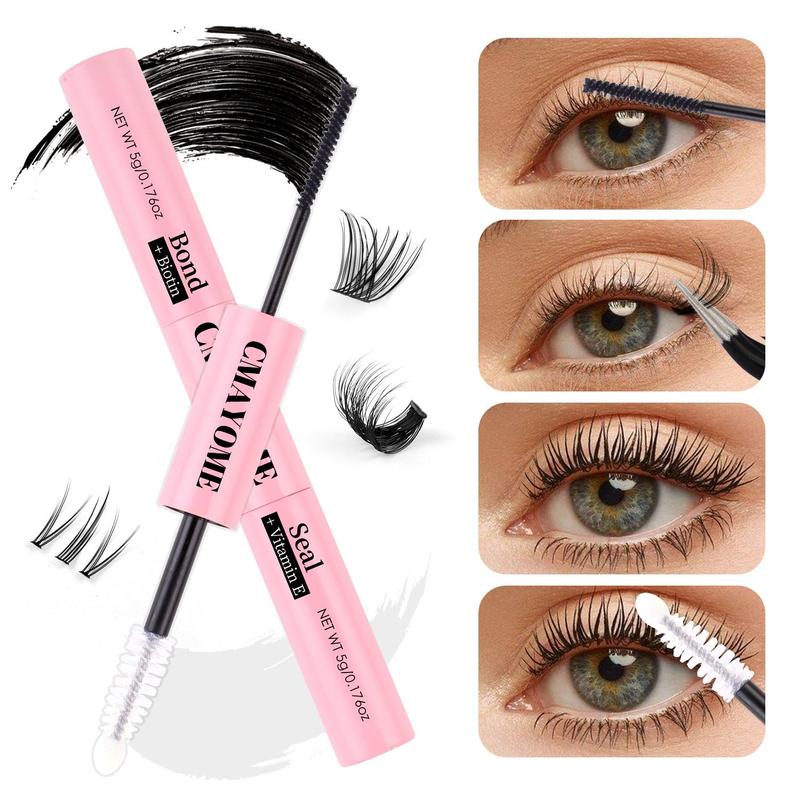 Long Lasting False Eyelash Glue, 4 Boxes Waterproof Eyelash Extensions Glue, Professional Eye Makeup Tool for Women & Girls