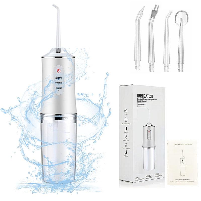 Rechargeable Dental Flosser - 3 Modes, 4 Nozzles, Easy to Take Along Christmas present