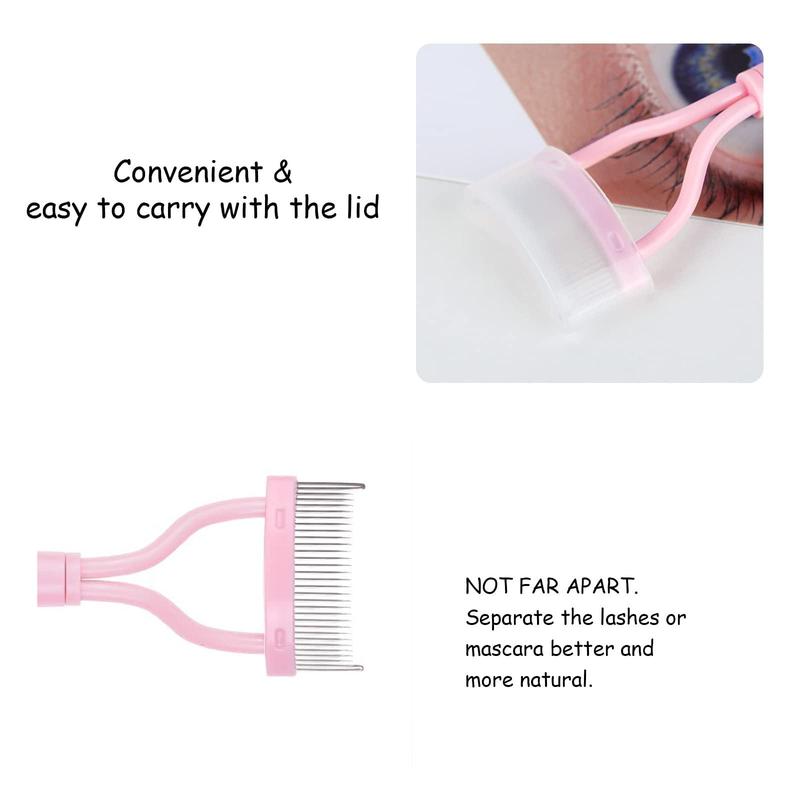 Eyelash Comb, Stainless Steel Eyelash Comb with Eyelash Separator, Eyelash Separator Tool, Eyelash Makeup Aid Tool, Eye Makeup Product