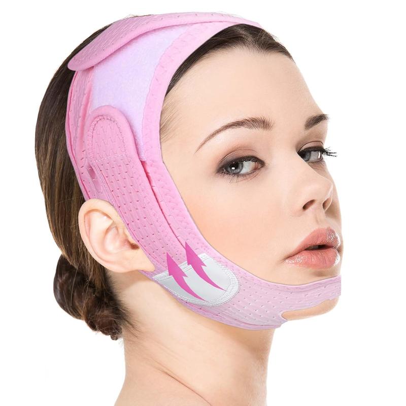 Reusable V-line Lifting Tape Breathable Double Chin Lift Strap Preventing Sagging Face Straps Comfortable Tightening Skin Lifting Mask Belt for Women Men Depuffing Innovative Lifting Tech