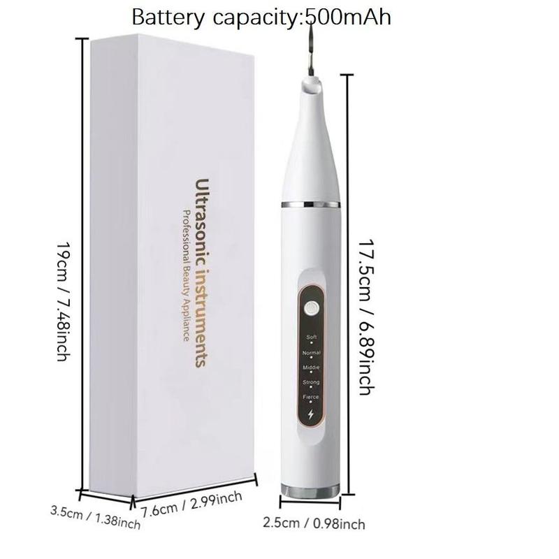 Portable Electric Teeth Cleaner, 1 Box Rechargeable Teeth Polisher with Tooth Tools & Replacement Heads, Oral Irrigator for Home & Travel