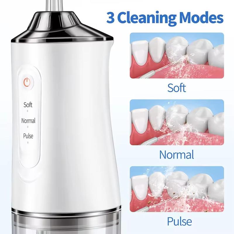 Rechargeable Dental Flosser - 3 Modes, 4 Nozzles, Easy to Take Along Christmas present