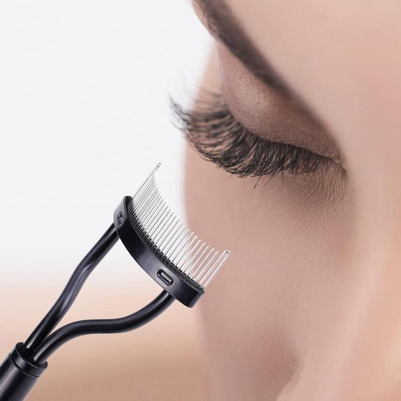 Eyelash Comb, Stainless Steel Eyelash Comb with Eyelash Separator, Eyelash Separator Tool, Eyelash Makeup Aid Tool, Eye Makeup Product