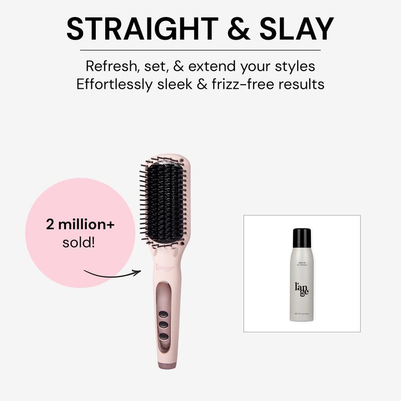 NEW! L’ange Straight & Slay Starter Pack - Le Vite Straightening Brush, Déjà Vu Dry Shampoo 3oz