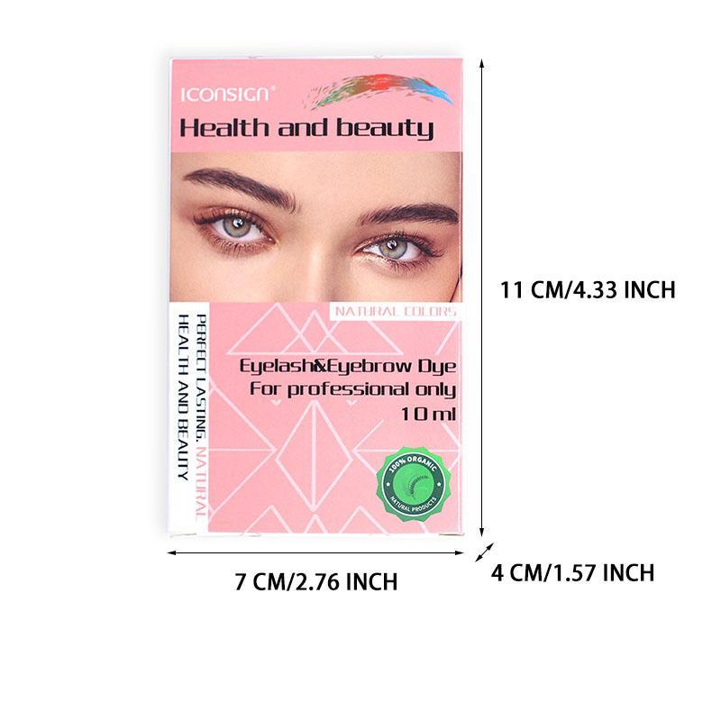 Long-lasting Eyebrow Tint Cream, 1 Box Waterproof Eyebrow Tint Kit, Easy To Use, Natural Looking Brows, Salon Quality Home Application