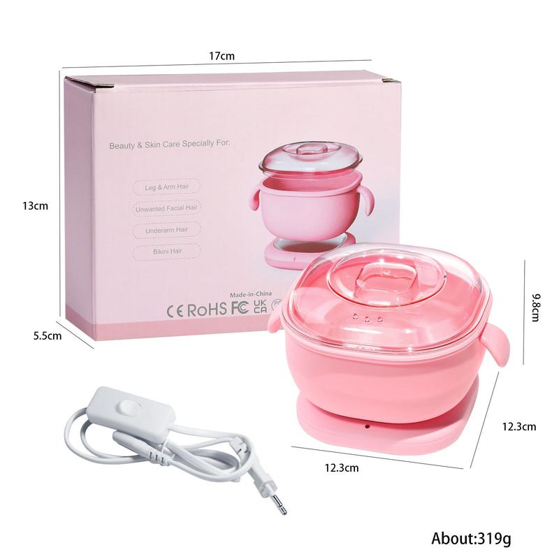 Portable Silicone Warmer for Wax Foldable Wax Heater Hair Removal Wax Machine Body Epilator Paraffin for Travel US Plug