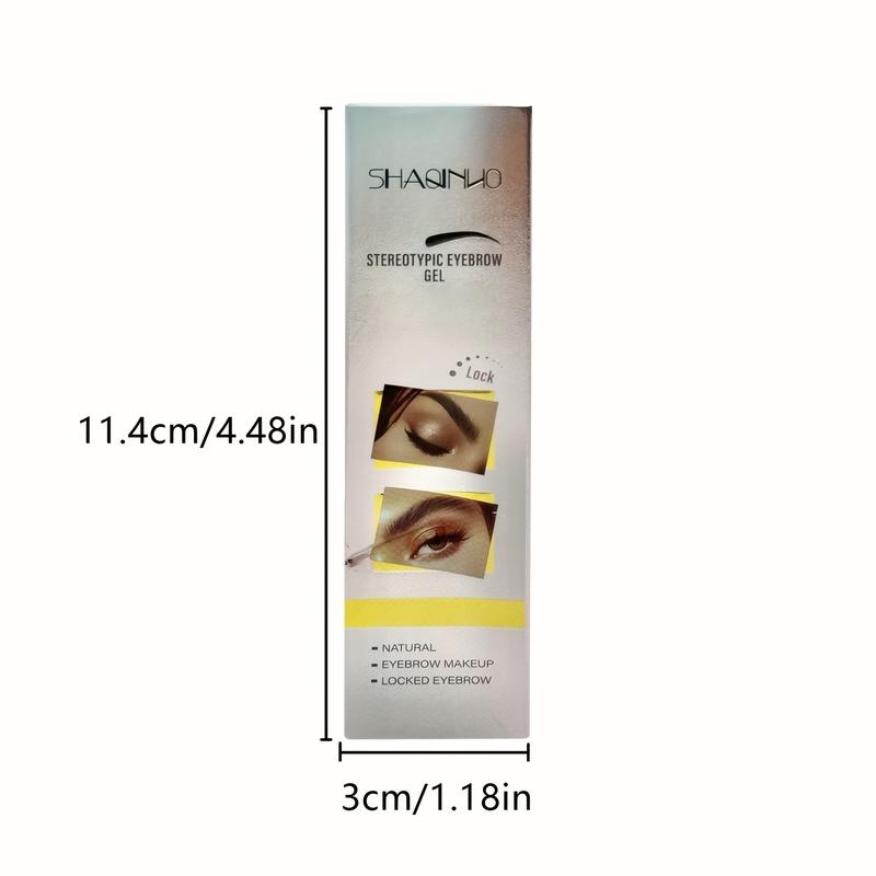 4-pack 3D Stereo Shaping Eyebrow Gel, Long-lasting Waterproof Quick-drying Eyebrow Gel, Natural Wild Eyebrow Shape, Eyebrow Shaping Gel With Brush Applicator