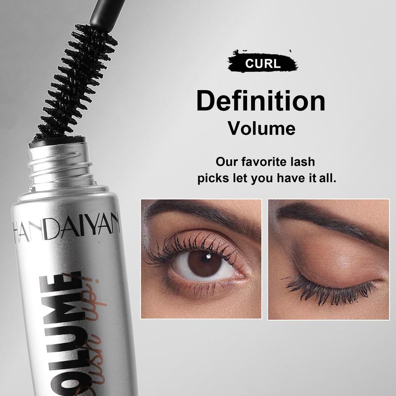 HANDAIYAN 3D Curling Mascara – Volumizing, Long-Lasting, Smudge-Proof, Water-Resistant,Easy Application, Portable, for All Eye Types