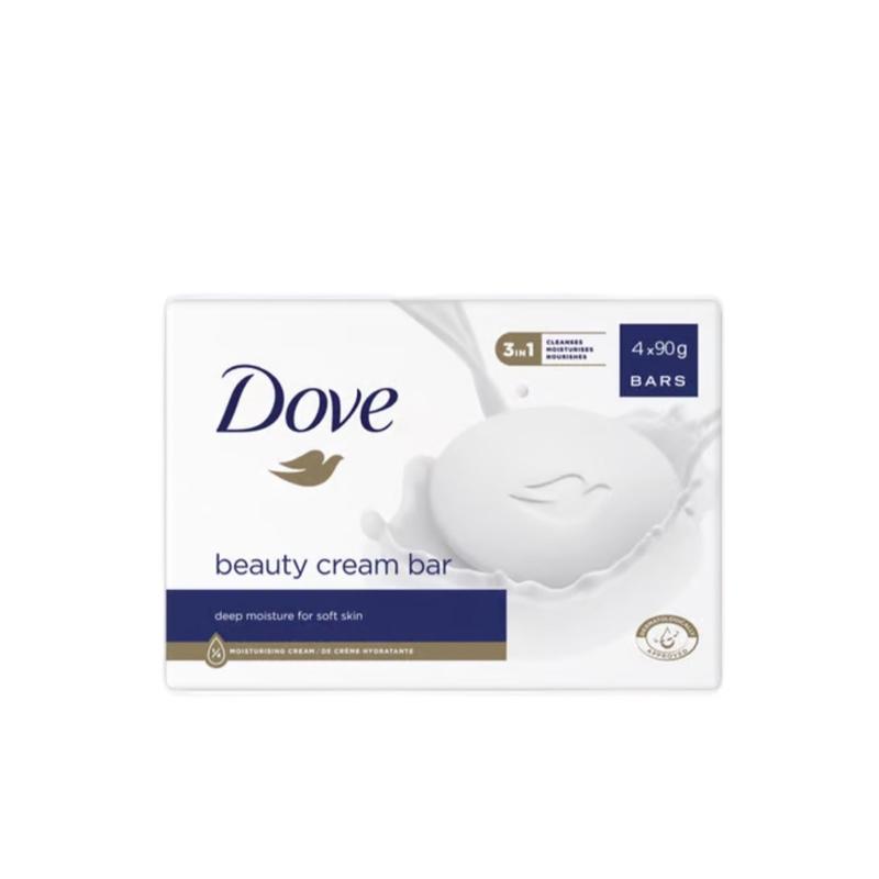 Dove Beauty Cream Bar Soap Deep Moisture for Soft Skin 12 Bars 90g - Beauty and Personal Care