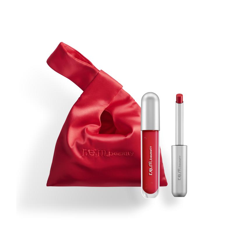 r.e.m. beauty limited edition eternally red lip set