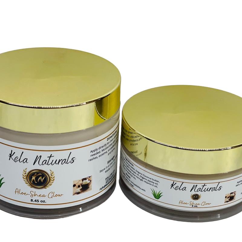 Kela Naturals Aloe Shea Glow Body Butter All Natural Body Butter for dry and sensitive skin