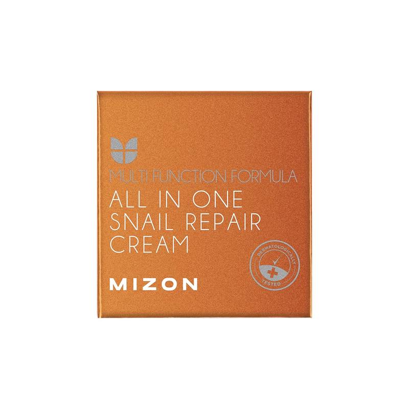 MIZON All in One Snail Repair Cream - KOREAN COSMETICS Snail Mucin Recovery Cream for Wrinkles & Blemishes Hyaluronic Hydrating