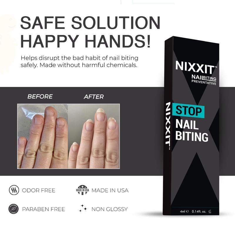 NIXXIT Stop Nail Biting For Adults - Discreet Pen 4ML