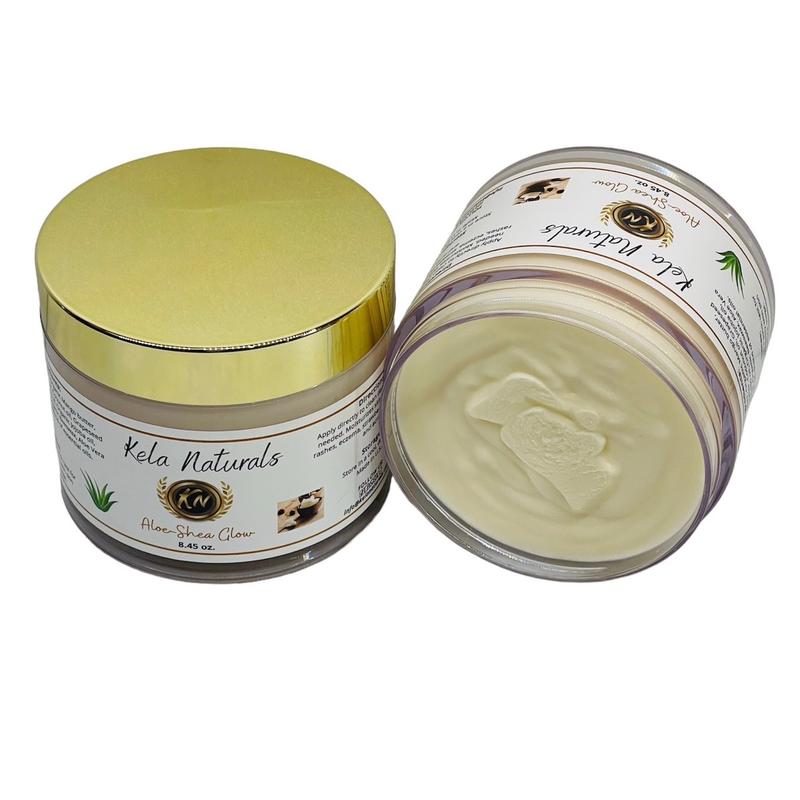 Kela Naturals Aloe Shea Glow Body Butter All Natural Body Butter for dry and sensitive skin