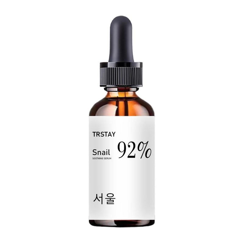 92% Snail Soothing Serum, Moisturizing and Firming Facial Essence, Hydrating Nourishing Skin Care Product for Women & Men