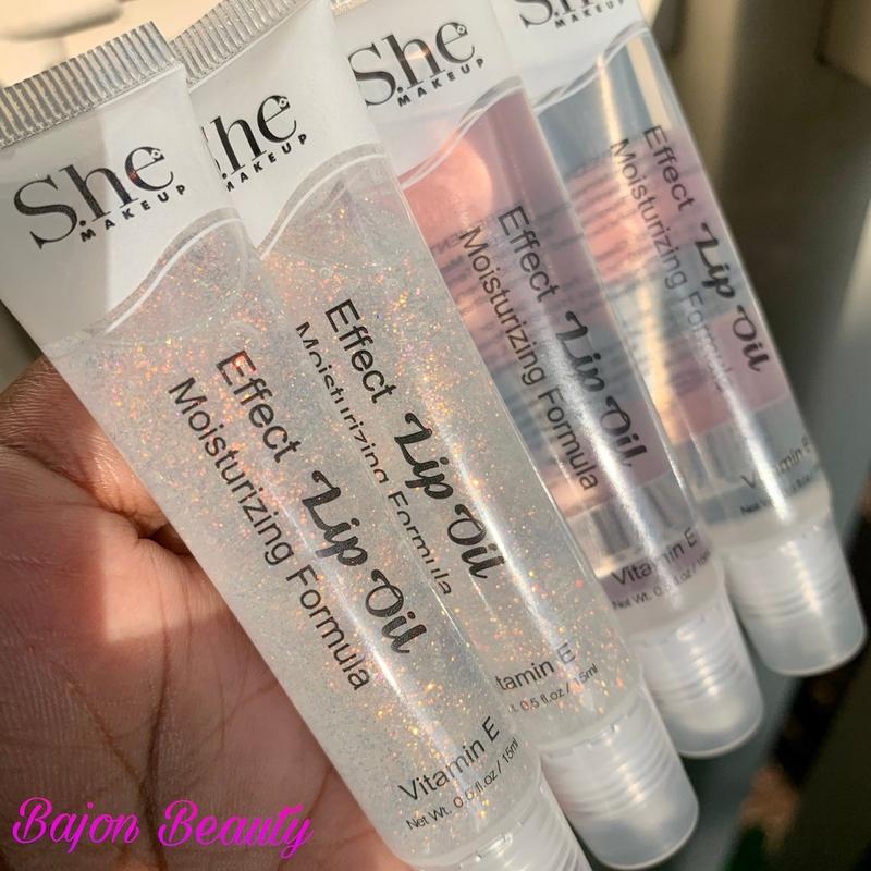 S. he Makeup Effect Shimmer and Clear Lip Gloss Color Gel, Moisturized Lips, Lipstick, Makeup, Glossy, Hydrating, Lip gloss, Lip Care, Cosmetic, Moisturizing, Clear Gloss Lip Oil Lightweight