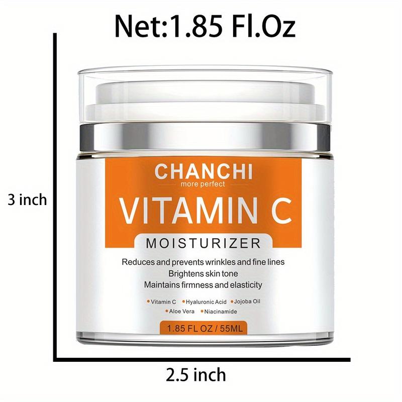 1pc, Face Cream, Vitamin C Whitening Face Care Moisturizing Anti-Aging Firming Skin Care Beauty Health 50ml