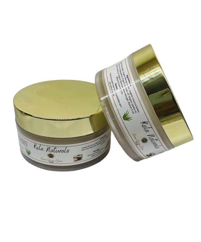 Kela Naturals Aloe Shea Glow Body Butter All Natural Body Butter for dry and sensitive skin