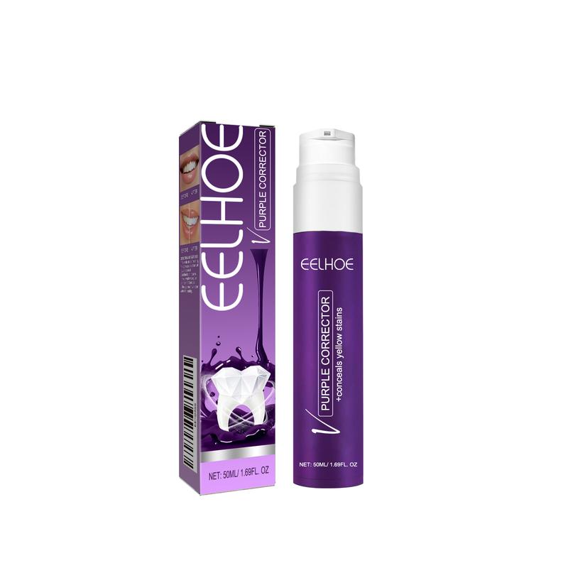 ANV34 Purple Toothpaste Whitens Teeth, Removes Stains, Prevents Pigmentation, and Makes Yellow Teeth Clean, White, and Brightens