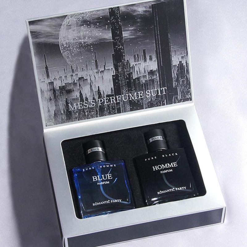 Men's Perfume Set, 2 Counts set Long Lasting Eau De Toilette, Fragrance Gift Set for Men, Perfume for Daily Life, Fashion Perfume for Party