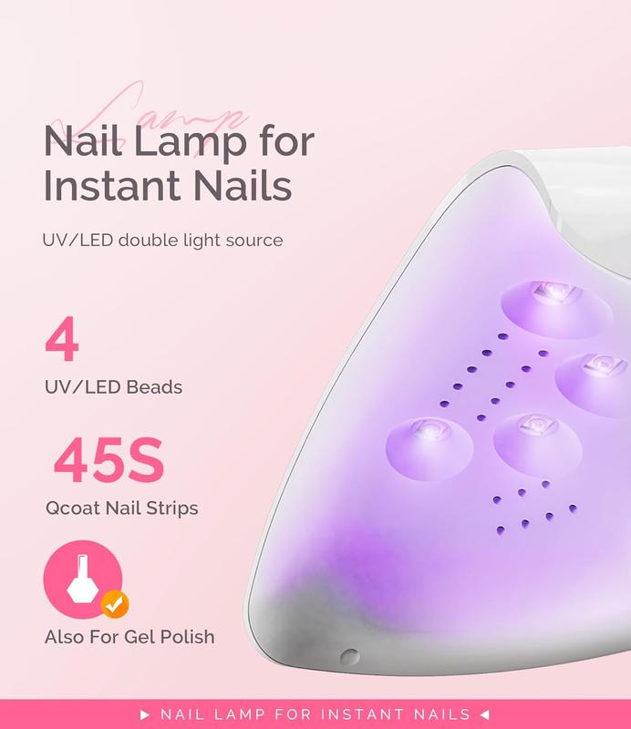 Portable UV LED  Lamp for Semi Cured Gel  Strips, Art04 6W Mini UV Light with 2 Timers (45s 60s) for Gel Nails, Stickers and Strips