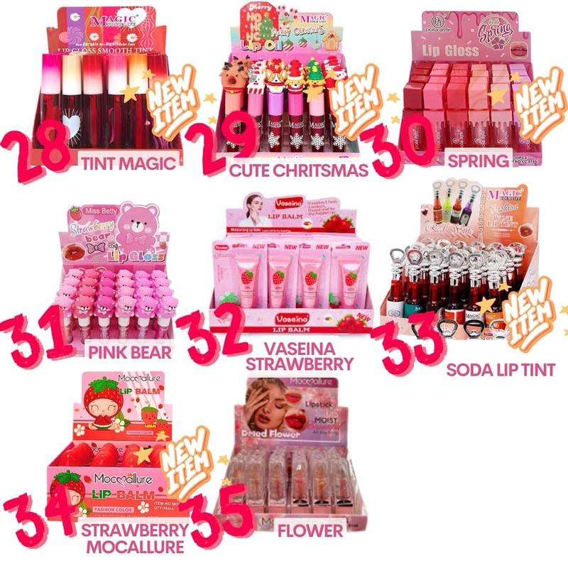 Wholesale bundles lip products - lip gloss lip balm lip tint lipstick makeup sets