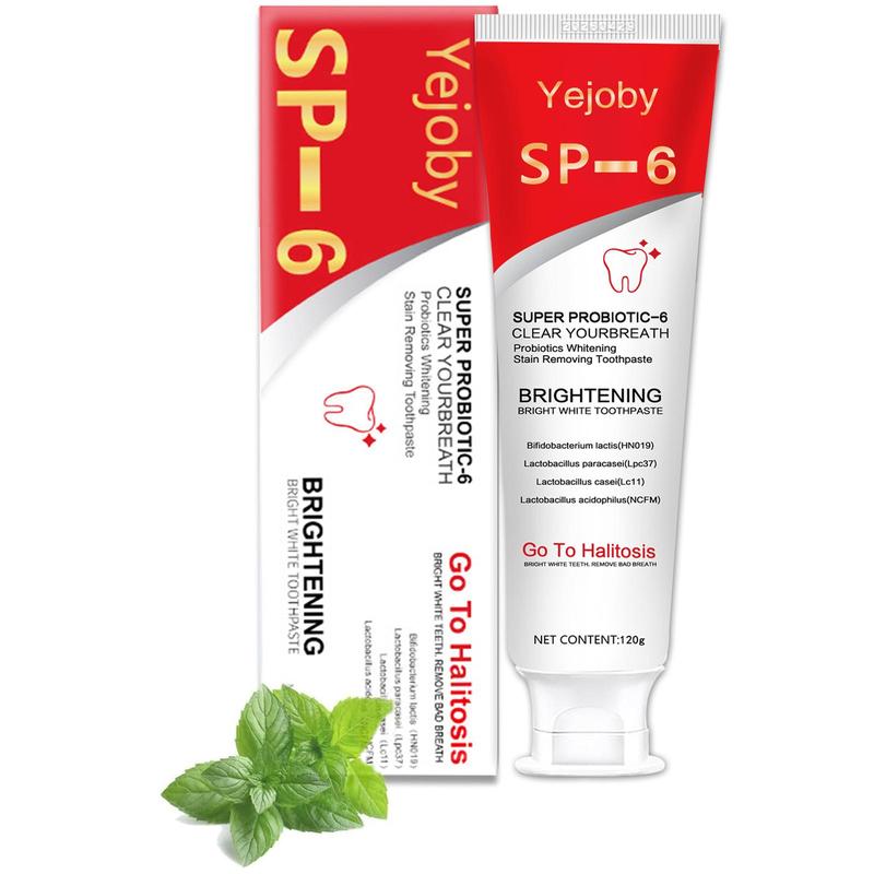 SP-6 [Triple Whitening] Super Probiotic Sp-6 Toothpaste, Sp-6 Ultra Whitening Toothpaste, Sp 6 Toothpaste,Fresh Breath, Sp-6 Toothpaste 4.9 oz SP-10,SP-10 SP-8 SP-4 sp-10 sp-8 sp-4 sp8 sp6 sp4 SP-10